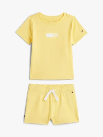 Ensemble t-shirt et shorts pour bébés avec logo drapeau