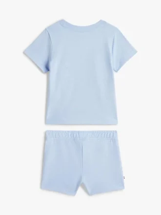Ensemble t-shirt et shorts pour bébés avec logo drapeau