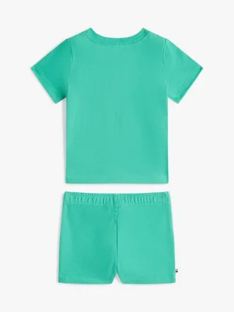 Ensemble t-shirt et shorts pour bébés avec logo Palm