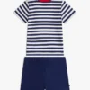 Ensemble t-shirt et shorts rayés pour bébés Ensemble t-shirt et shorts rayés pour bébés