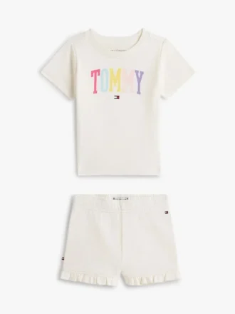 Ensemble t-shirt et shorts Tommy Logo pour bébés
