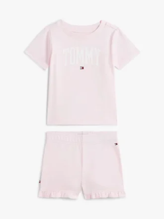Ensemble t-shirt et shorts Tommy Logo pour bébés Ensemble t-shirt et shorts Tommy Logo pour bébés