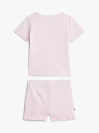 Ensemble t-shirt et shorts Tommy Logo pour bébés Ensemble t-shirt et shorts Tommy Logo pour bébés