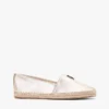 Espadrilles en cuir métallisé TH Monogram Espadrilles en cuir métallisé TH Monogram