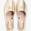 Espadrilles en cuir métallisé TH Monogram Espadrilles en cuir métallisé TH Monogram