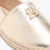 Espadrilles en cuir métallisé TH Monogram Espadrilles en cuir métallisé TH Monogram