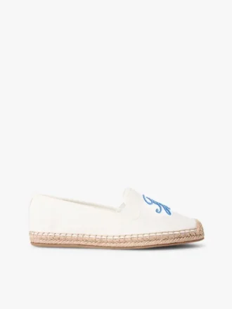Espadrilles en toile avec monogramme script