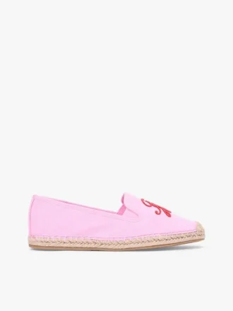 Espadrilles en toile avec monogramme script