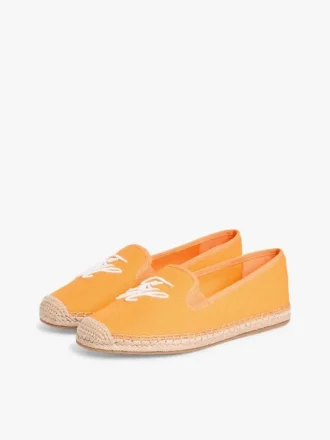 Espadrilles en toile avec monogramme script