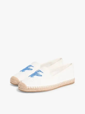 Espadrilles en toile avec monogramme script