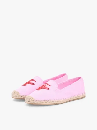Espadrilles en toile avec monogramme script