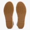Espadrilles à plateforme en cuir avec lanières torsadées