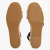 Espadrilles à semelle compensée et lanières en cuir Espadrilles à semelle compensée et lanières en cuir