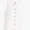 Gilet ajusté en mélange de lin Gilet ajusté en mélange de lin