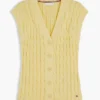 Gilet cardigan en maille torsadée Gilet cardigan en maille torsadée
