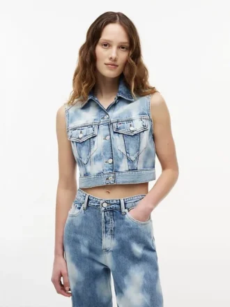 Gilet court en denim Tommy Jeans