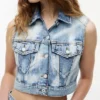 Gilet court en denim Tommy Jeans Gilet court en denim Tommy Jeans