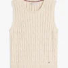 Gilet en maille torsadée Gilet en maille torsadée