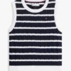 Gilet à rayures en maille torsadée pour enfant