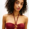 Haut de bikini bandeau à anneaux Haut de bikini bandeau à anneaux