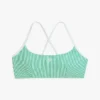 Haut de bikini en seersucker à dos croisé Haut de bikini en seersucker à dos croisé
