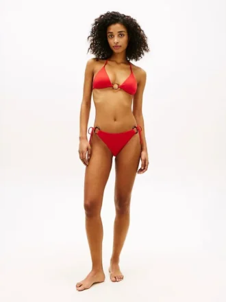 Haut de bikini triangle à anneaux