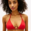 Haut de bikini triangle à anneaux Haut de bikini triangle à anneaux