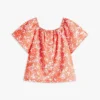 Haut à manches bouffantes et imprimé tropical pour enfant Haut à manches bouffantes et imprimé tropical pour enfant