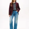 Jean droit ample à taille mi-haute Jean droit ample à taille mi-haute