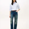 Jean droit ample à taille mi-haute Jean droit ample à taille mi-haute