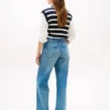 Jean droit ample à taille mi-haute Jean droit ample à taille mi-haute