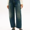 Jean droit taille haute extensible Jean droit taille haute extensible