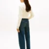 Jean droit taille haute extensible Jean droit taille haute extensible