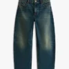Jean droit taille haute extensible Jean droit taille haute extensible