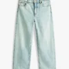 Jean droit taille haute extensible Jean droit taille haute extensible
