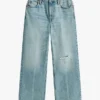Jean moderne à taille haute et jambes larges Jean moderne à taille haute et jambes larges
