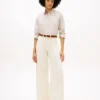 Jean utilitaire taille haute à jambes larges et extensible Jean utilitaire taille haute à jambes larges et extensible