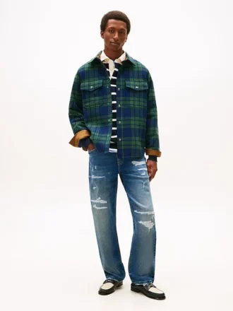 Jeans ample délavés