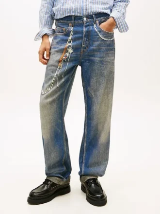 Jeans ample à imprimé chaîne Tommy Jeans