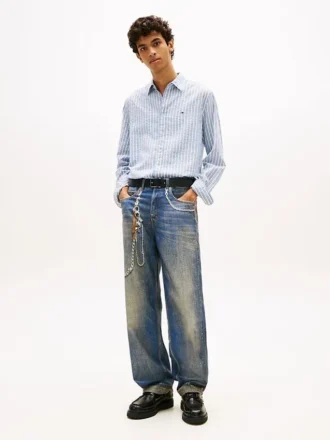 Jeans ample à imprimé chaîne Tommy Jeans