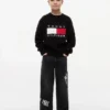 Jeans baggy imprimé graffiti Hilfiger pour enfant Jeans baggy imprimé graffiti Hilfiger pour enfant