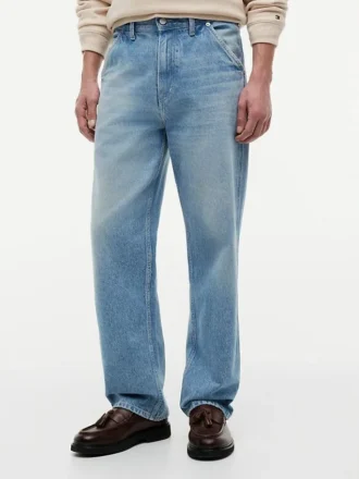 Jeans de charpentier droit décontractés Jeans de charpentier droit décontractés
