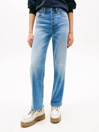 Jeans droit à braguette boutonnée Tommy Jeans