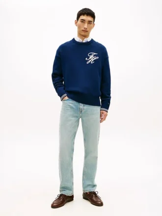 Jeans droit classique délavé Jeans droit classique délavé