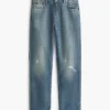 Jeans droit classique taille haute Jeans droit classique taille haute