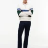 Jeans droit délavé indigo