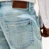 Jeans droit délavé pour enfants Jeans droit délavé pour enfants