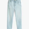 Jeans droit délavé pour enfants Jeans droit délavé pour enfants