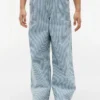 Jeans à jambes larges à rayures pour enfants