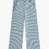 Jeans à jambes larges à rayures pour enfants